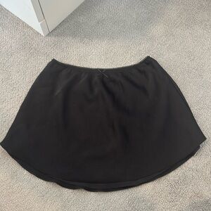 Cotton candy la black silk mini skirt size small